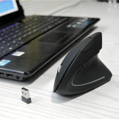 WristEase™ Ergonomic Vertical Optical Mouse | Right-Hand USB Mouse for Office, Gaming & Laptop Use (1 Count)